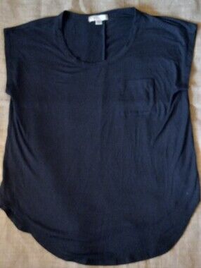 Misia Women's Black Pocket Tee